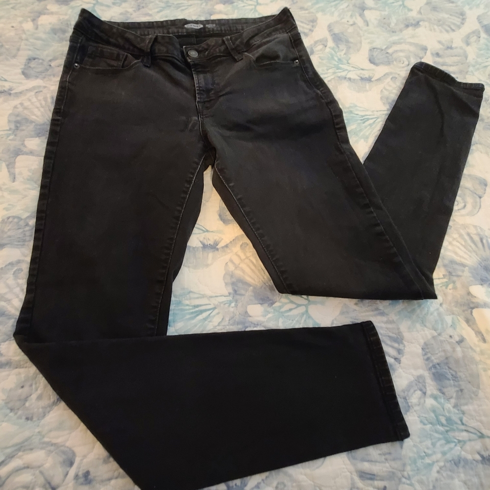 Old Navy Rockstar Black Jeans Size 12Long